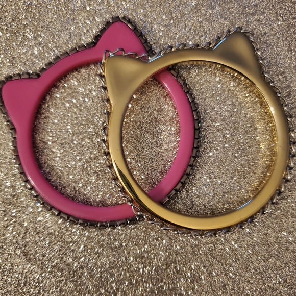 2 cat bangle bracelets - Picture 1 of 4